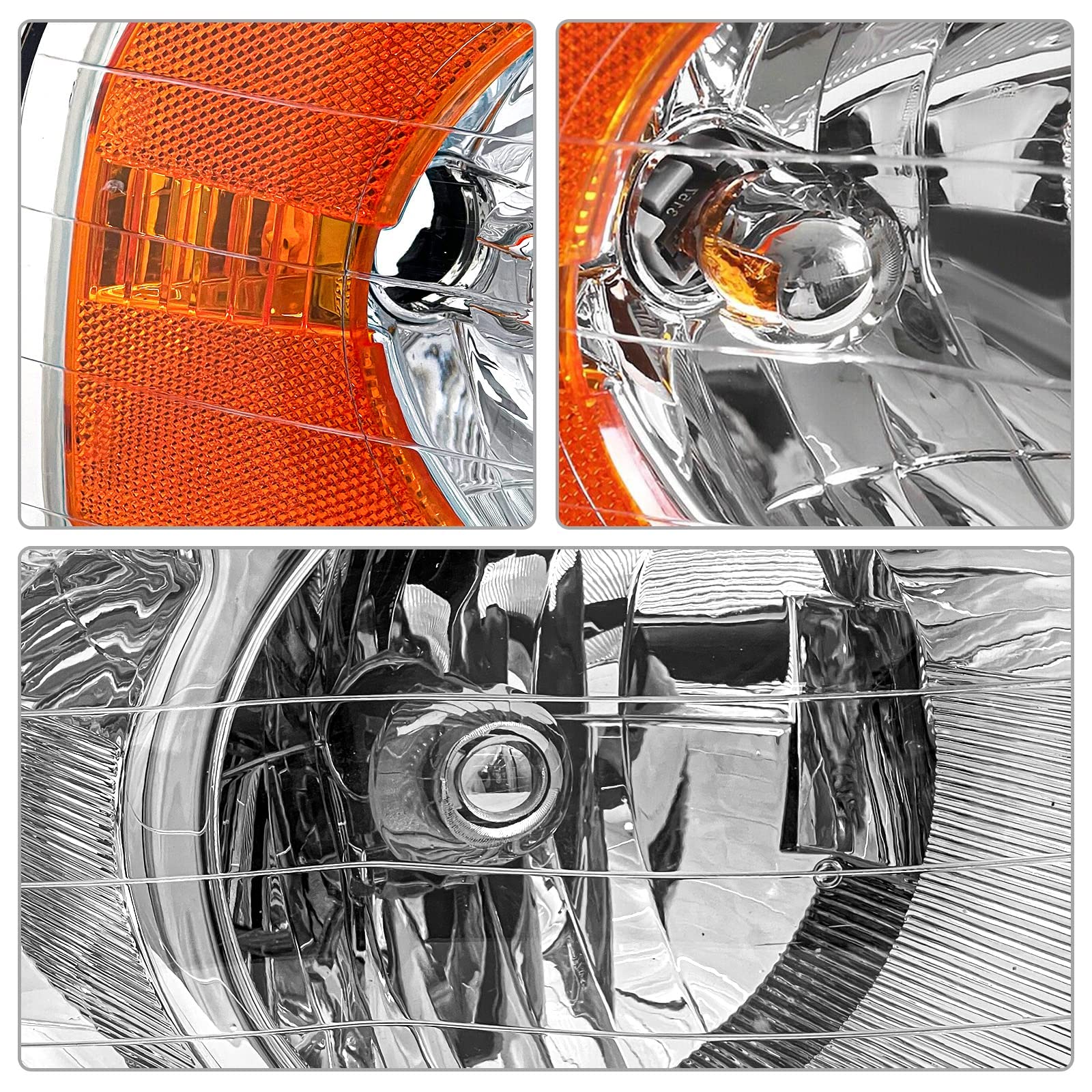 Amazon | ADCARLIGHTS ヘッドライトアセンブリ 2002-2005 Dodge Ram